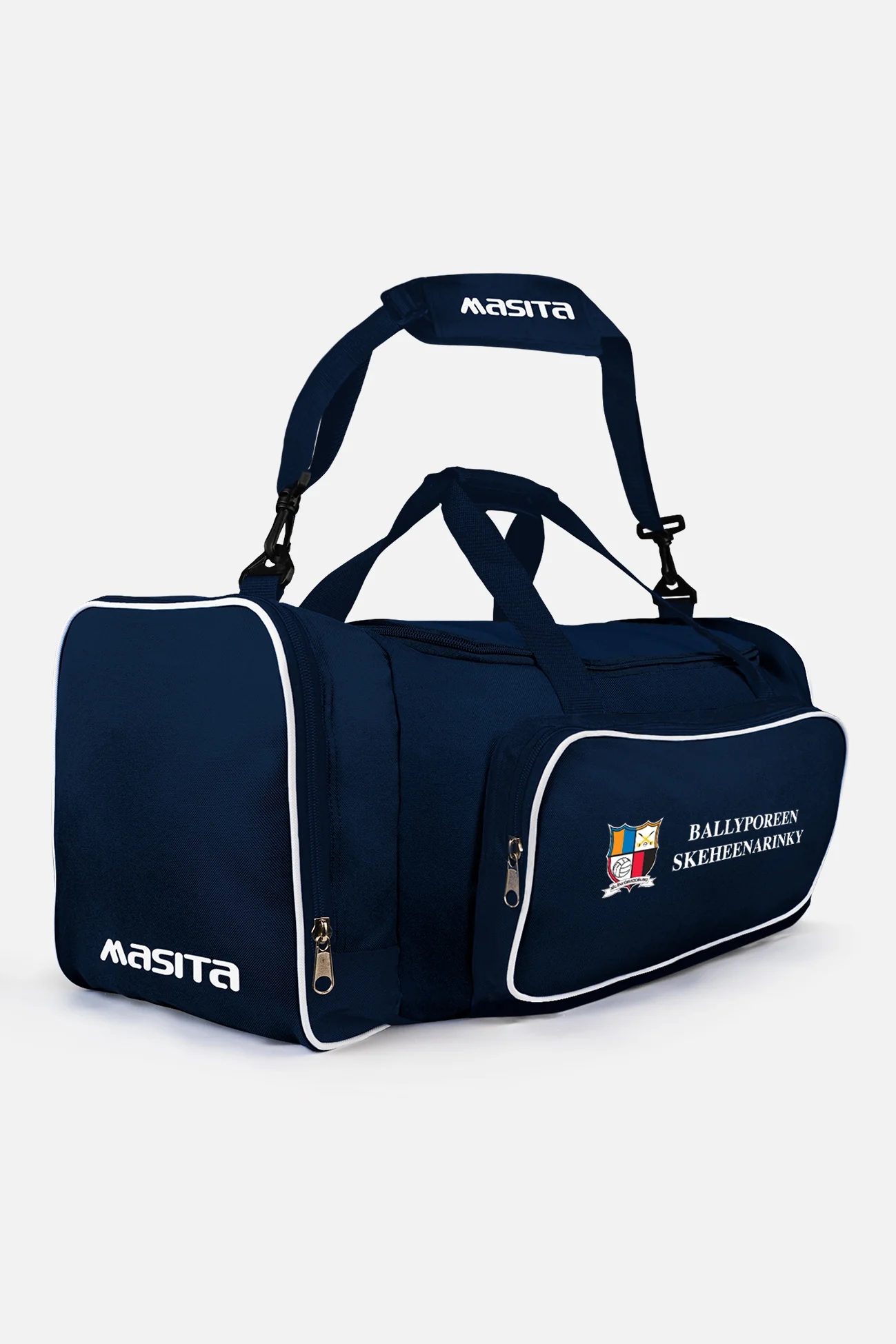 Ballyporeen Skeheenarinky Pop Up Shop Navy/White Tara Style Club Bag