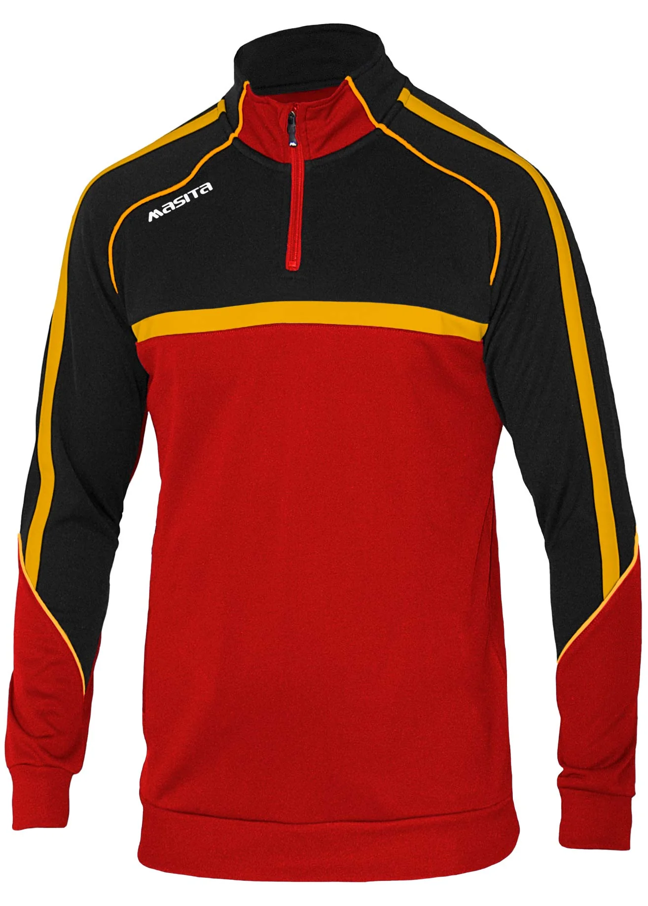 Boston Half Zip Red/Black/Amber