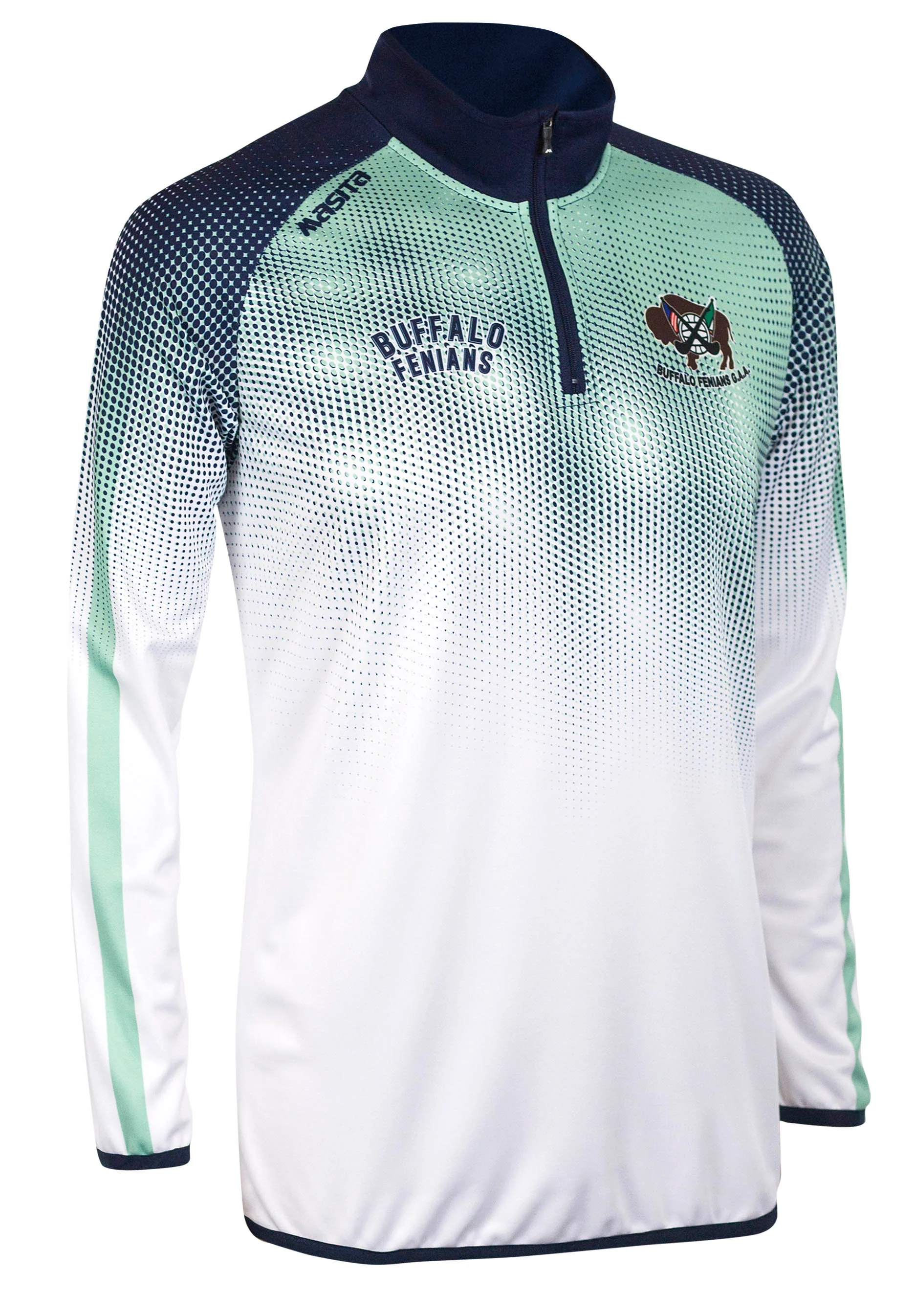 Buffalo Fenians White Quarter Zip Adults