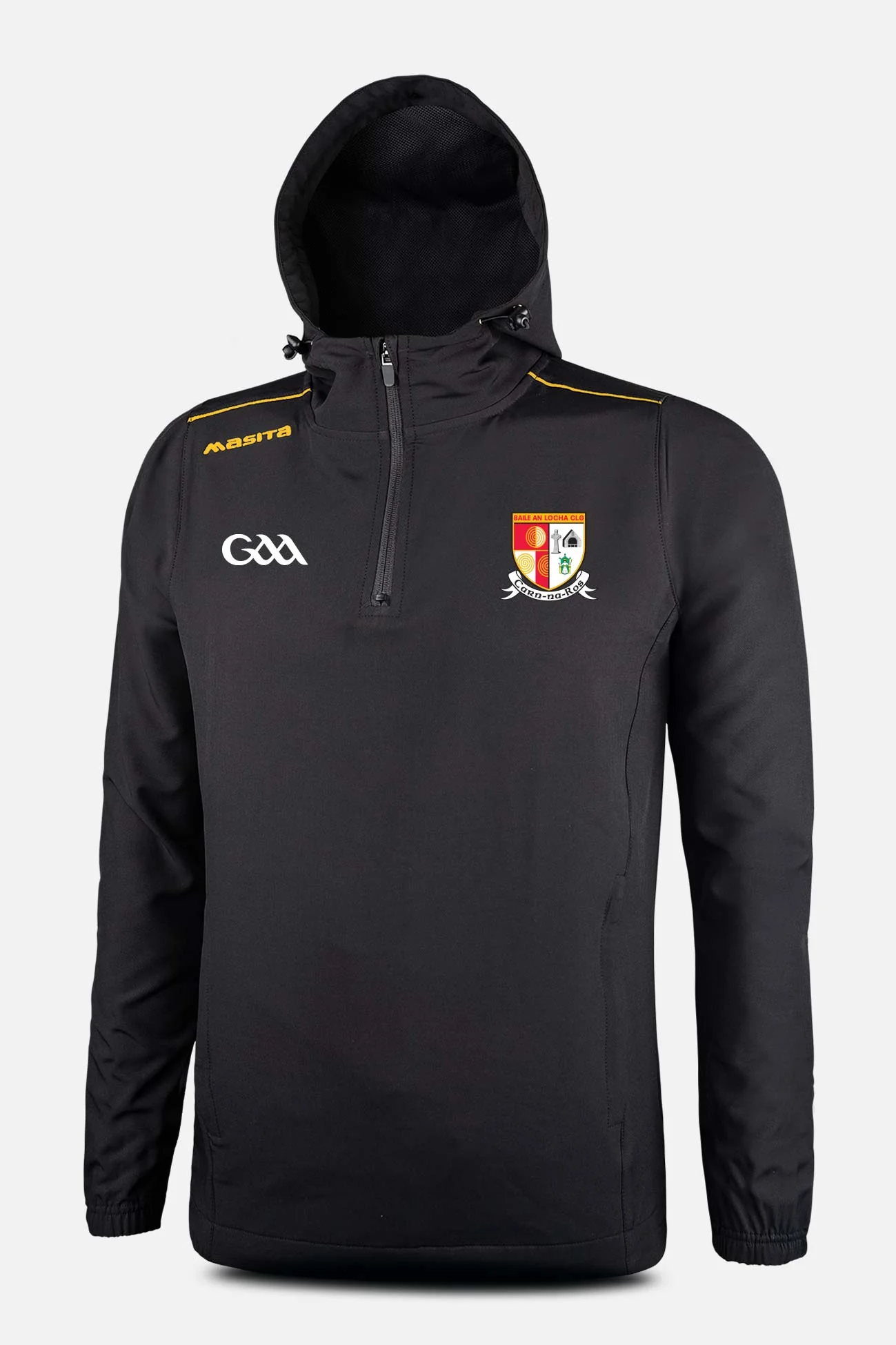 Carnlough Gaels Pop Up Shop Black/Amber Vermont Pullover Hoodie Adults