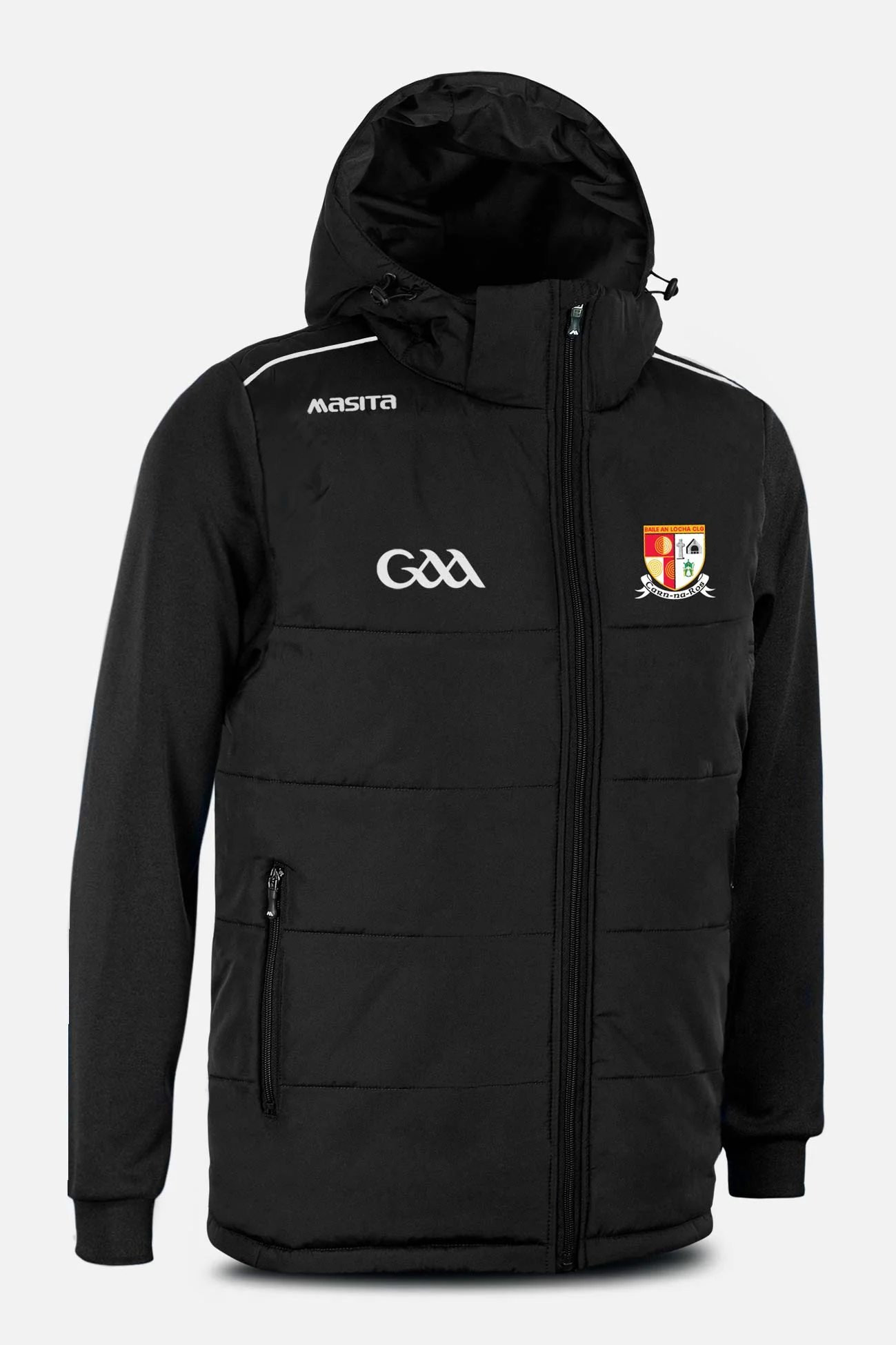 Carnlough Gaels Pop Up Shop Black Padded Jacket Kids & Adults