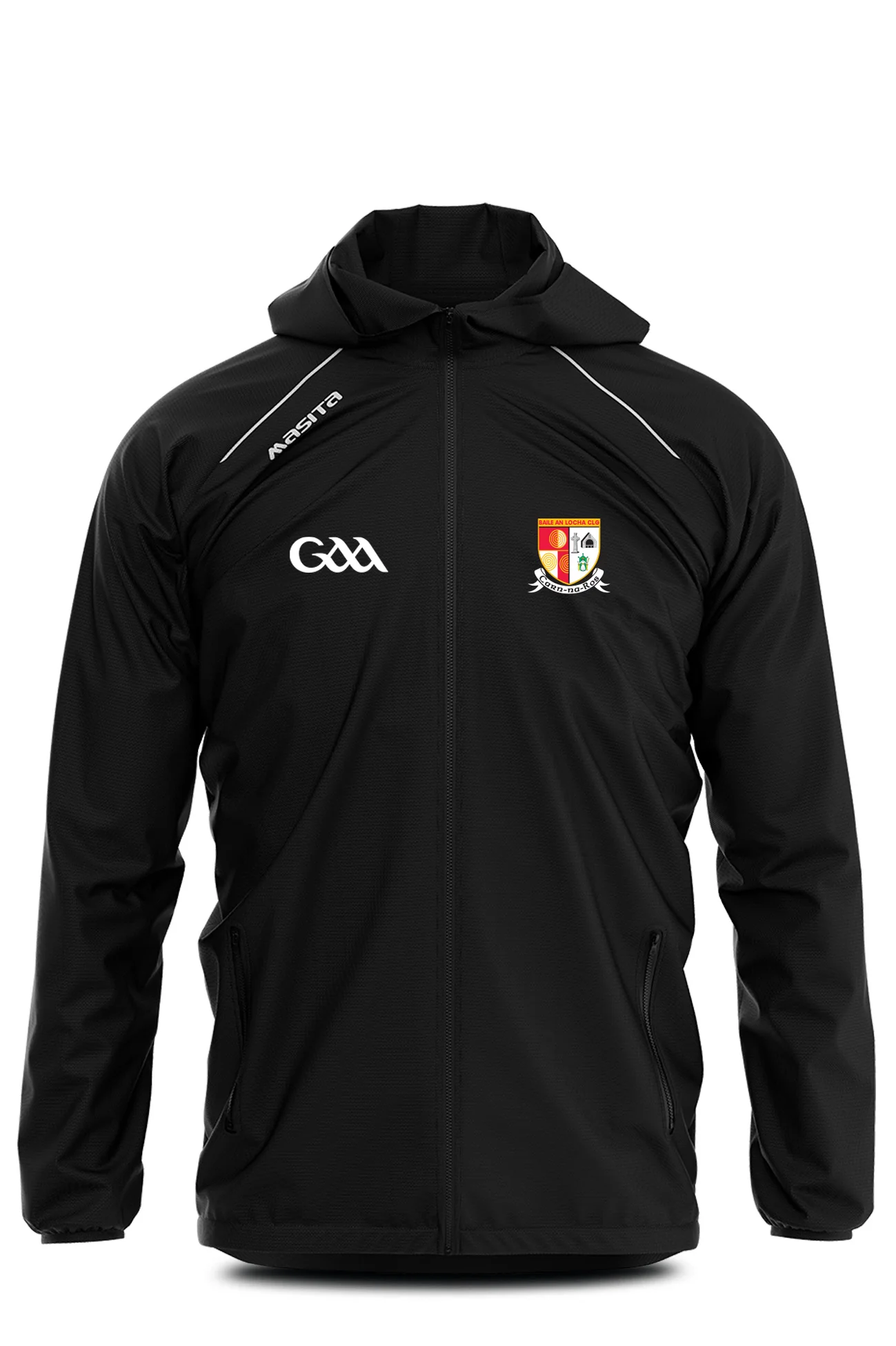 Carnlough Gaels Pop Up Shop Black Supreme Windbreaker Kids & Adults
