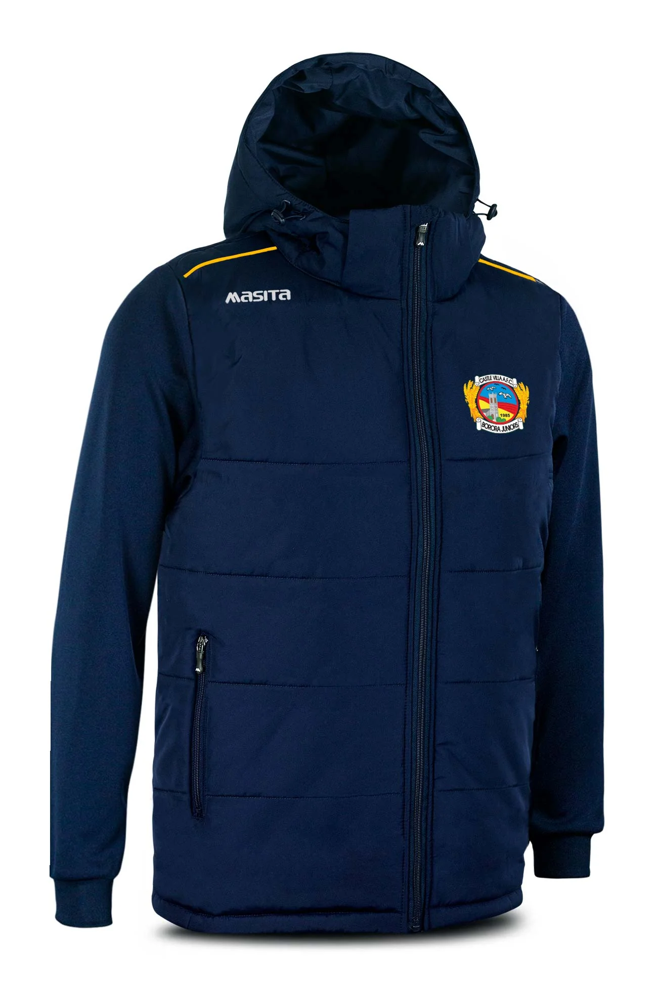Castle Villa FC Pop Up Shop Navy Padded Jacket Kids & Adults