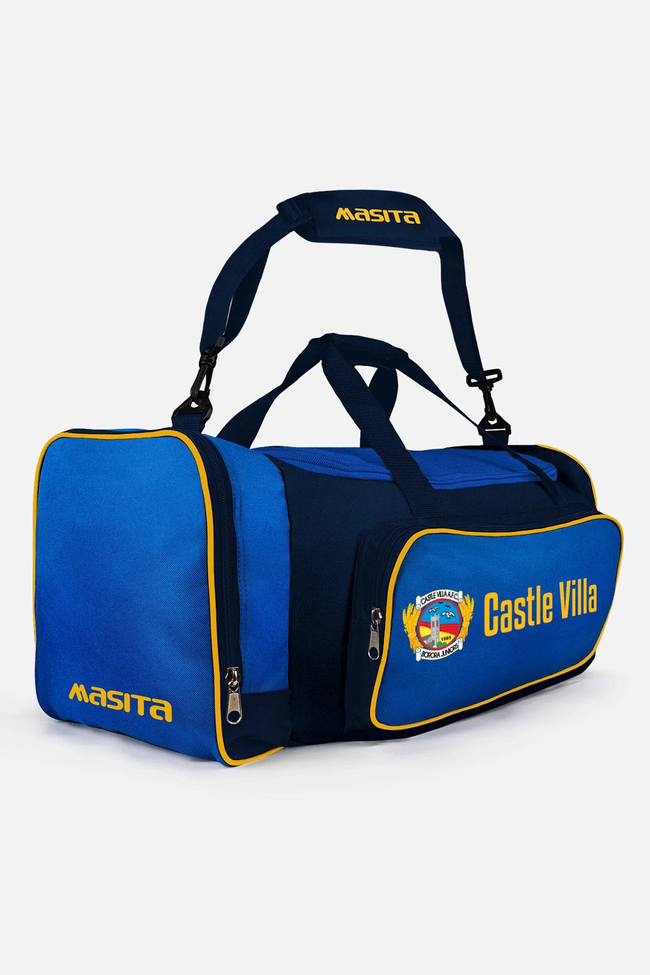 Castle Villa FC Pop Up Shop Blue/Navy/Amber Tara Style Club Bag