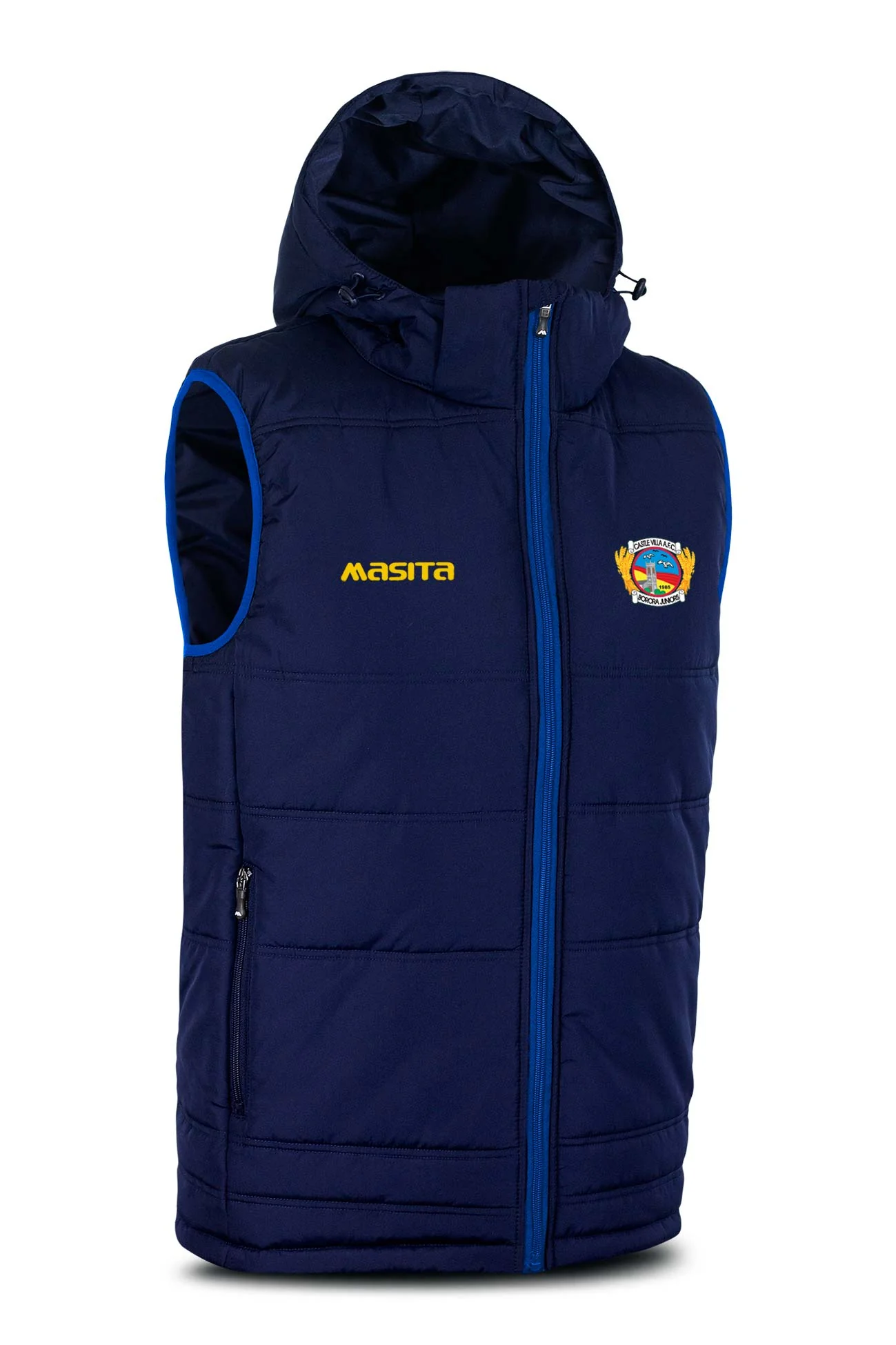 Castle Villa FC Pop Up Shop Navy Nova Sleeveless Gilet Kids