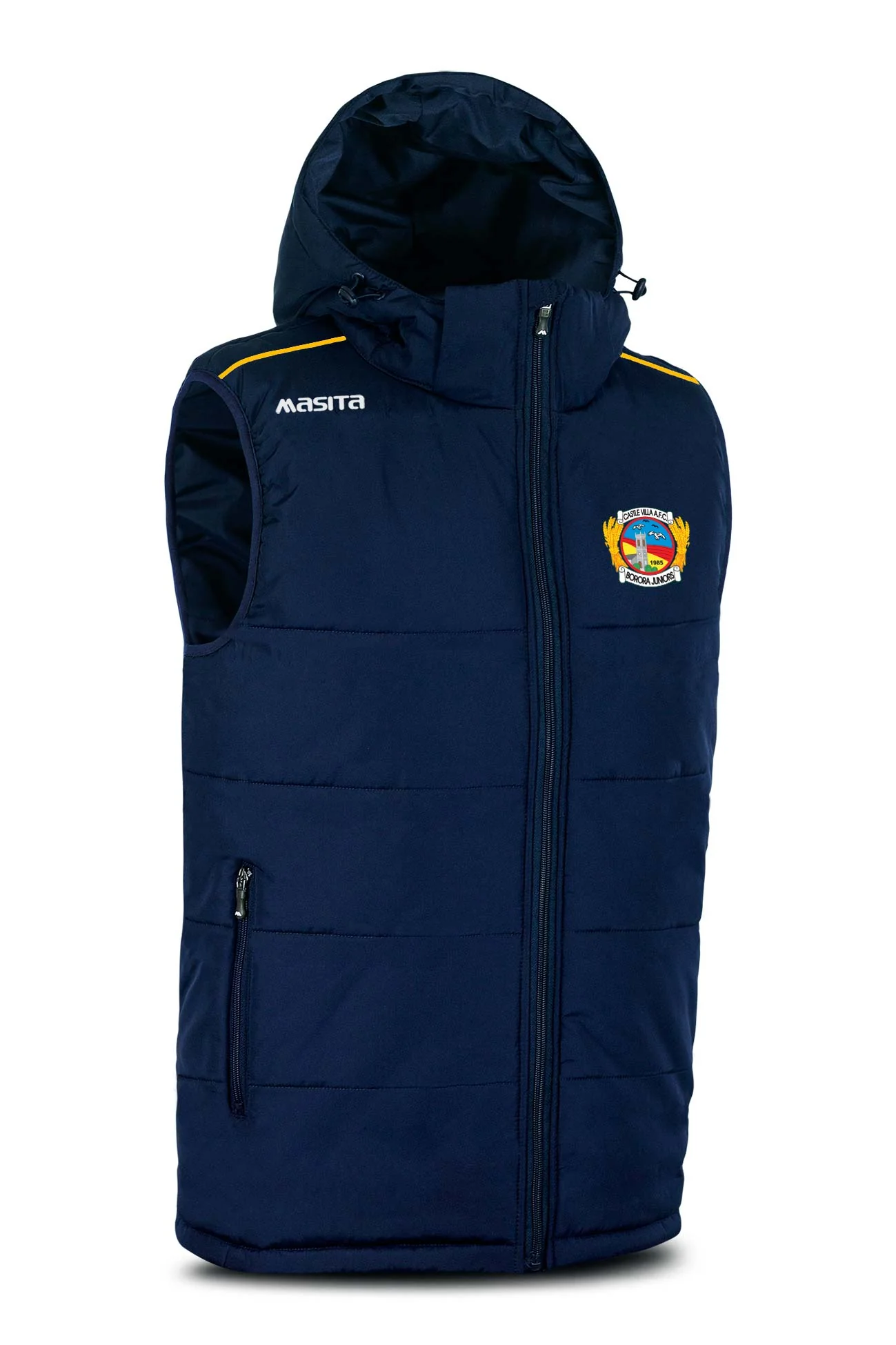 Castle Villa FC Pop Up Shop Navy Sleeveless Gilet Kids & Adults