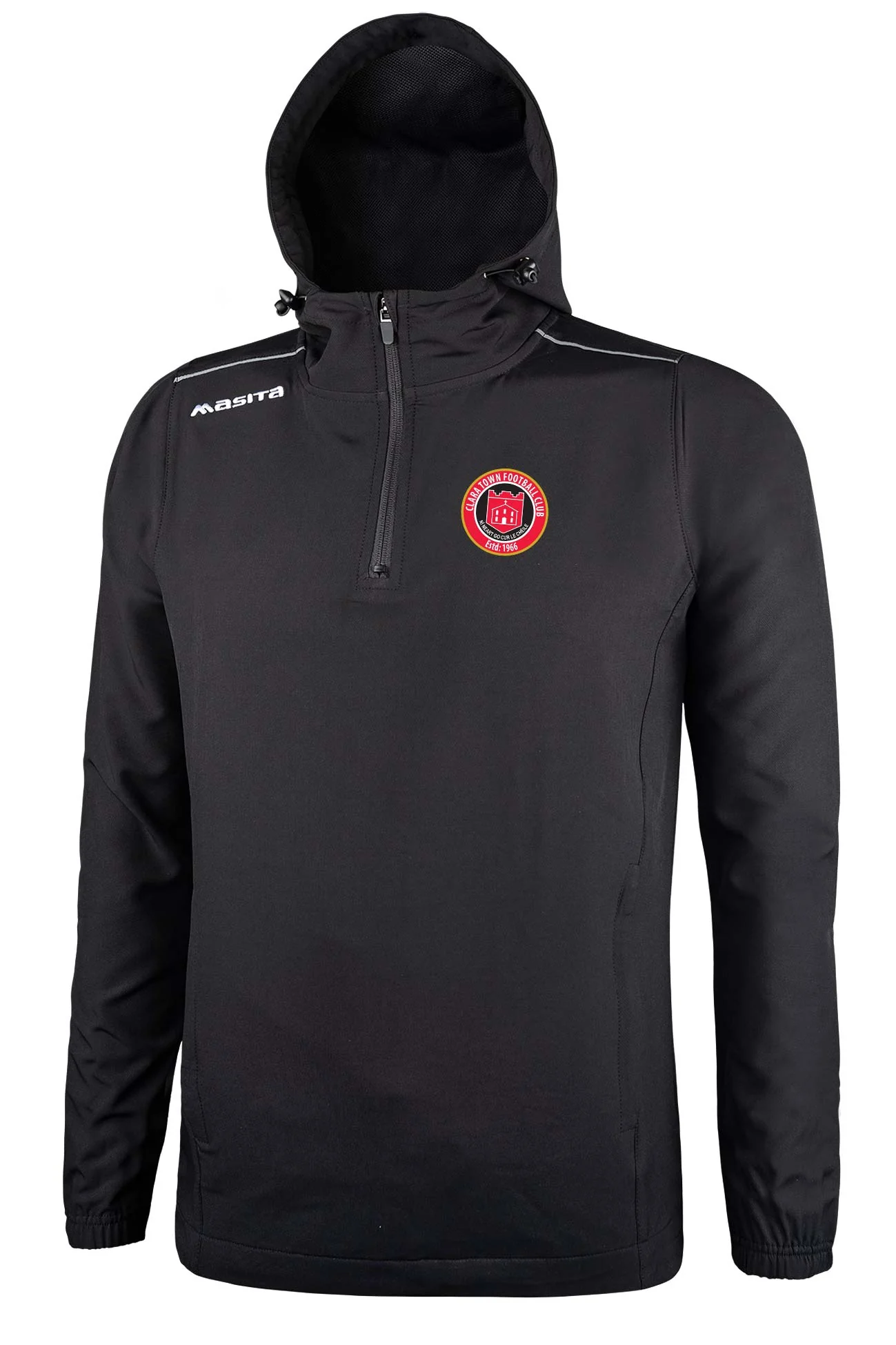 Clara Town FC Black Vermont Pullover Hoodie Adults - Image 3