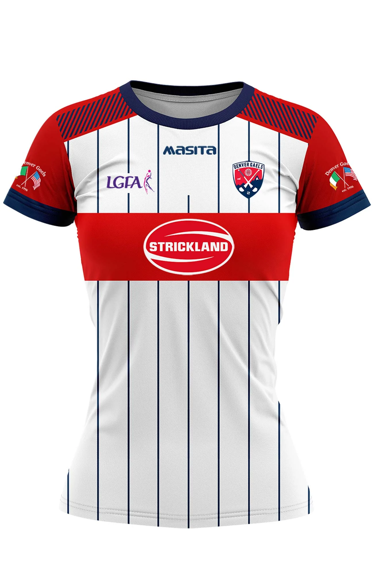 Denver Gaels White LGFA Replica Jersey Kids
