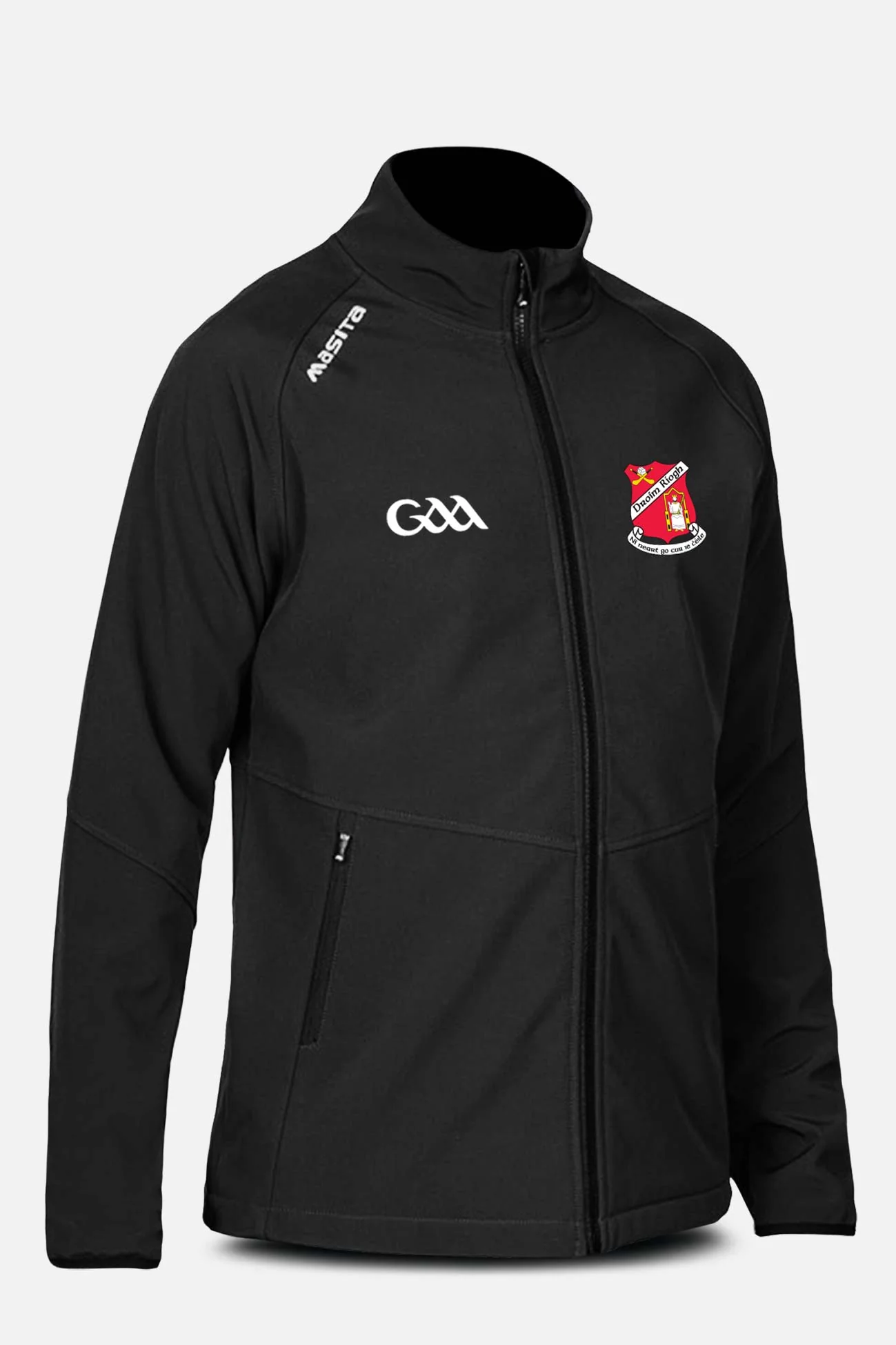 Drumree GAA Black Softshell Jacket Adult - Image 2