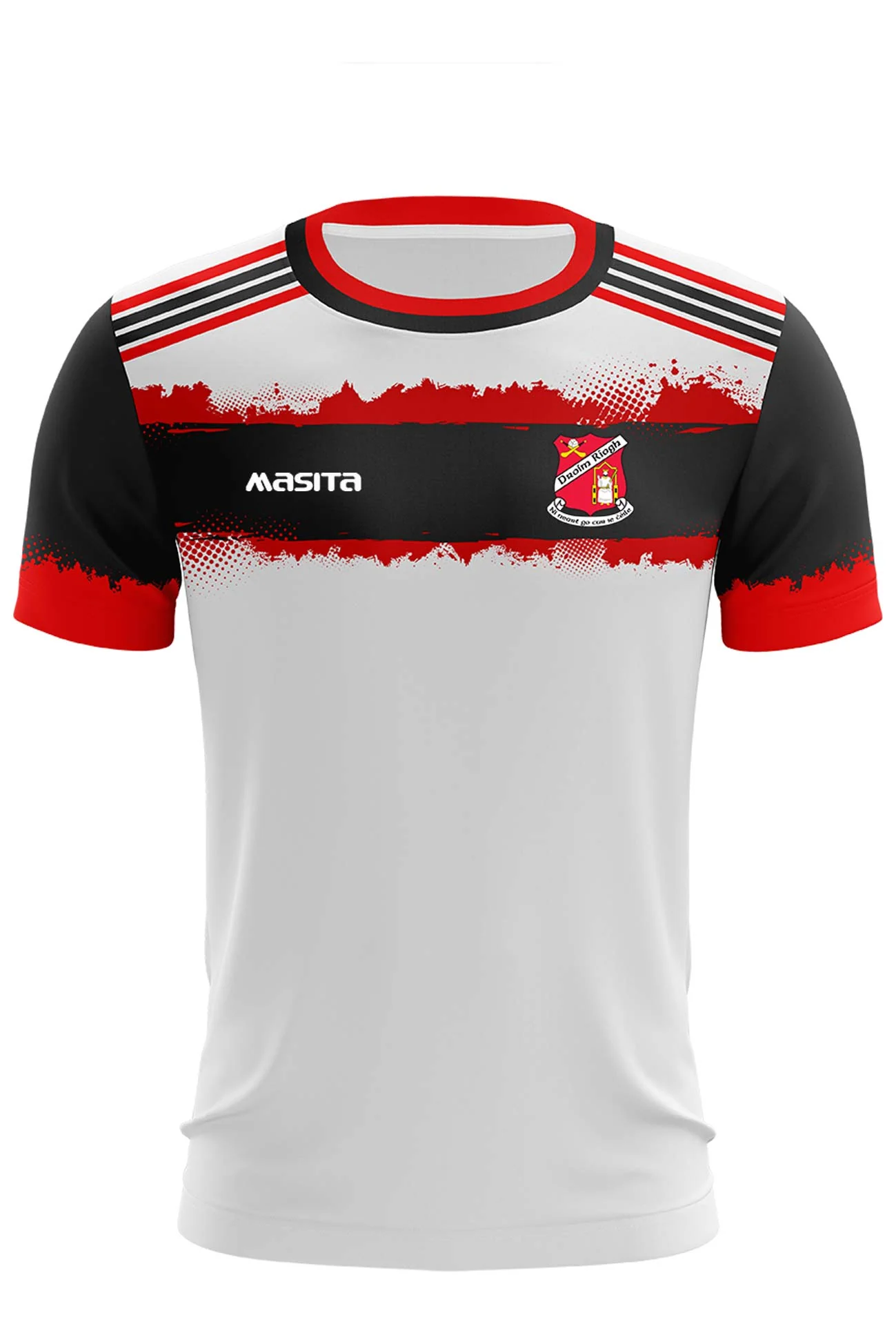 Drumree GAA Tulsa Style White Training Jersey Player Fit Adult