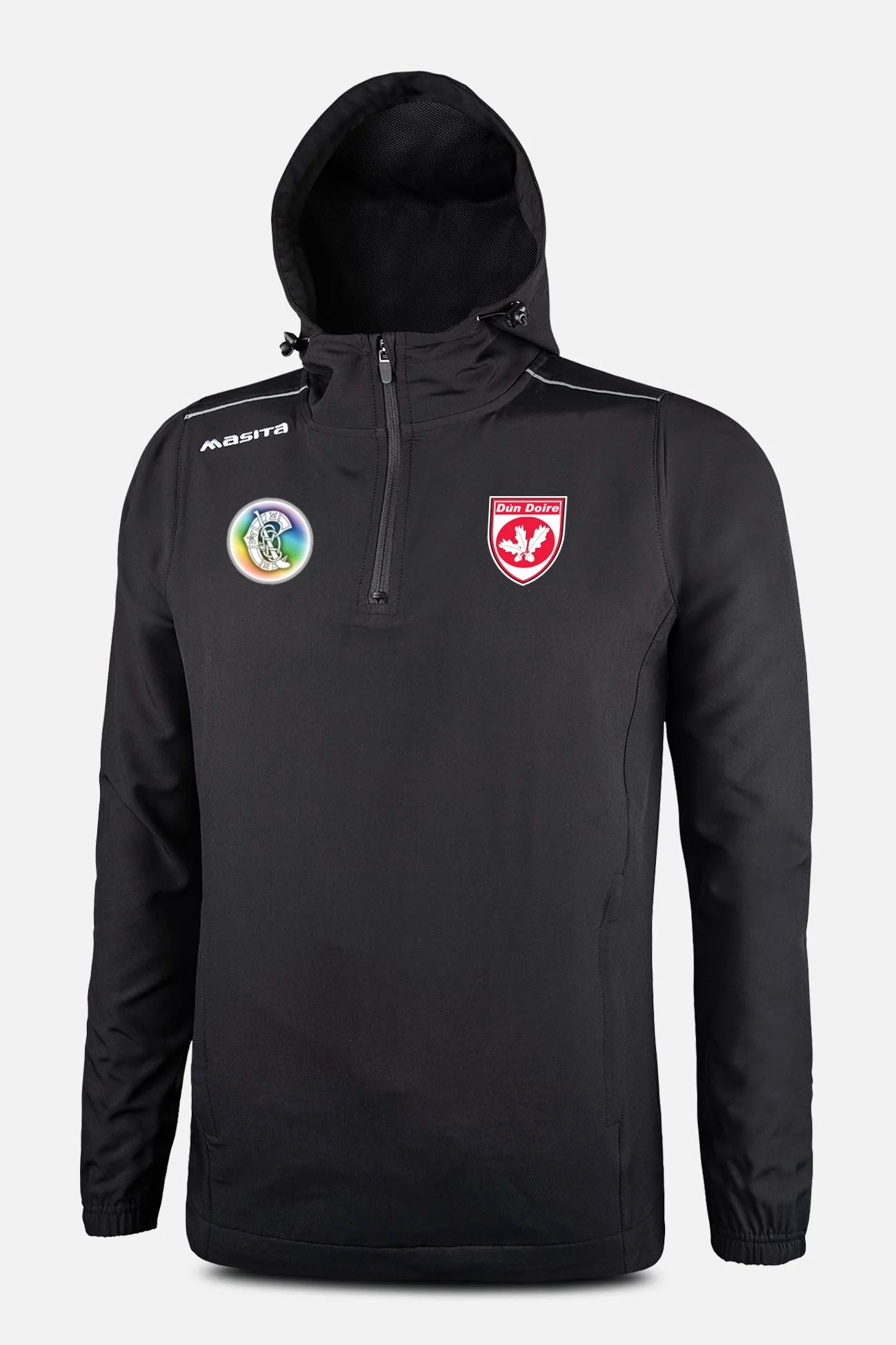 Dunderry Camogie Black Vermont Pullover Hoodie Adults