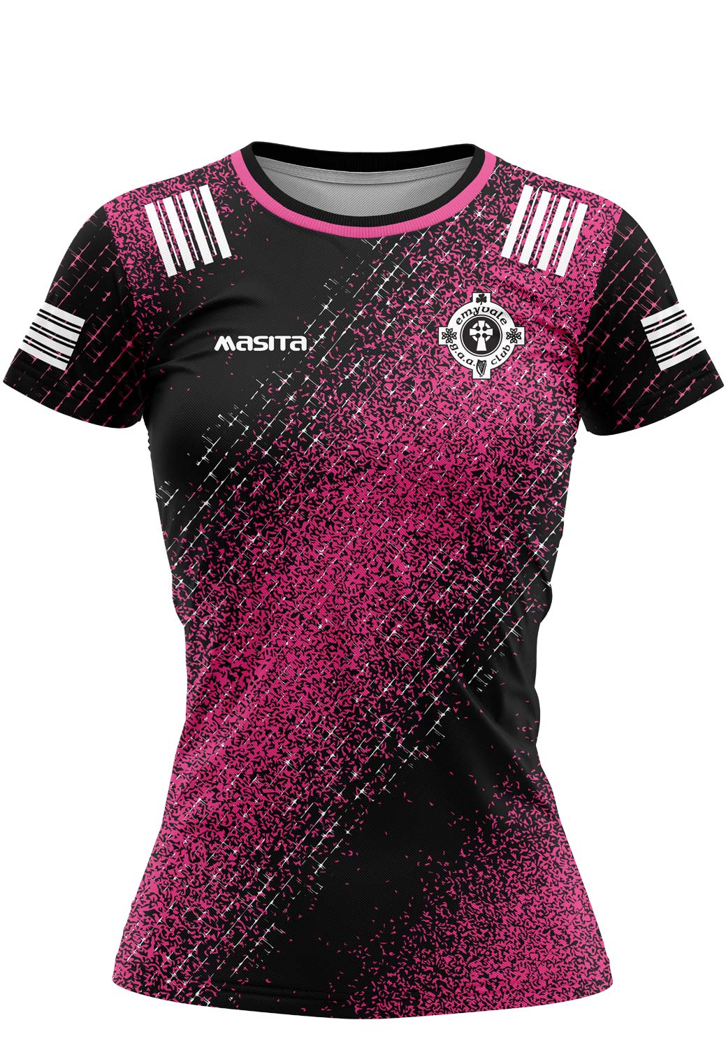 Emyvale GAA Pink Comet Style Training Jersey Kids