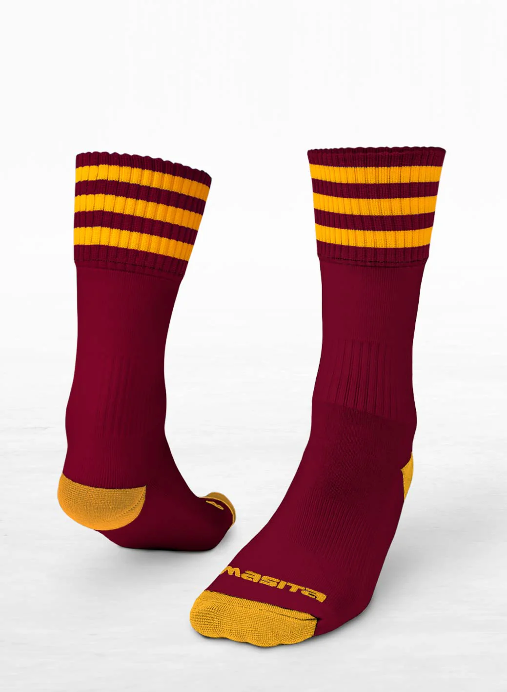 Maroon/Amber Midi Socks All Sizes