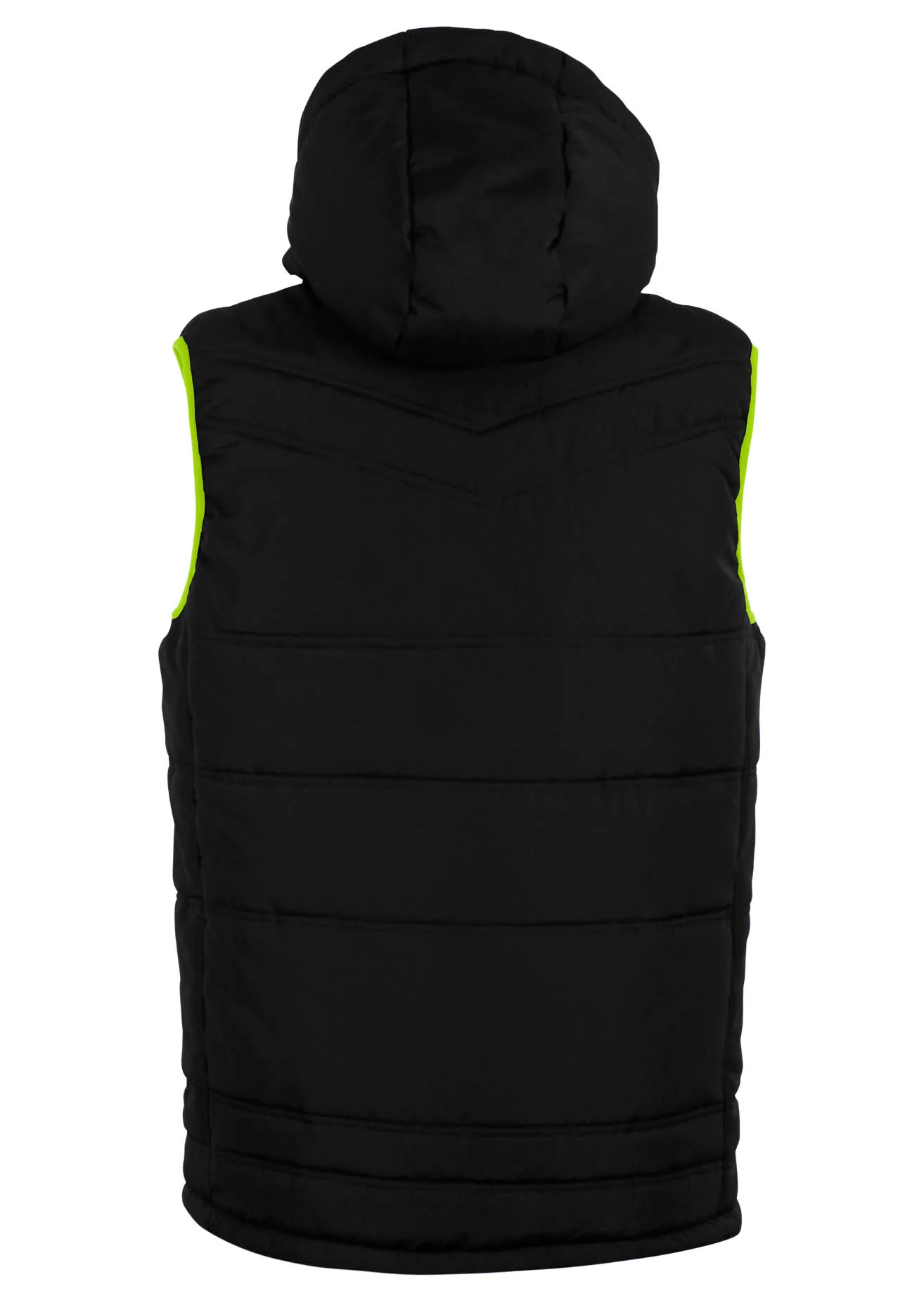 Nova Sleeveless Gilet Black/Green Neon Kids - Image 2