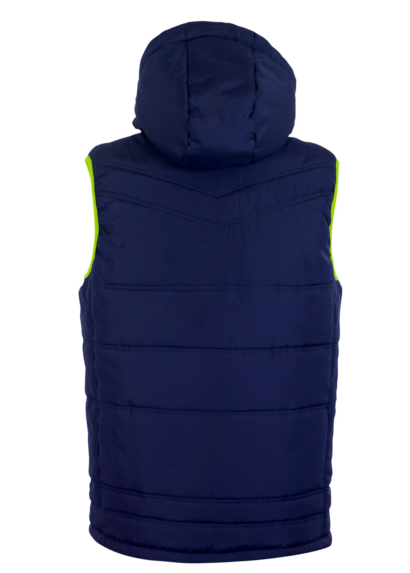 Nova Sleeveless Gilet Navy/Green Neon Adult - Image 2