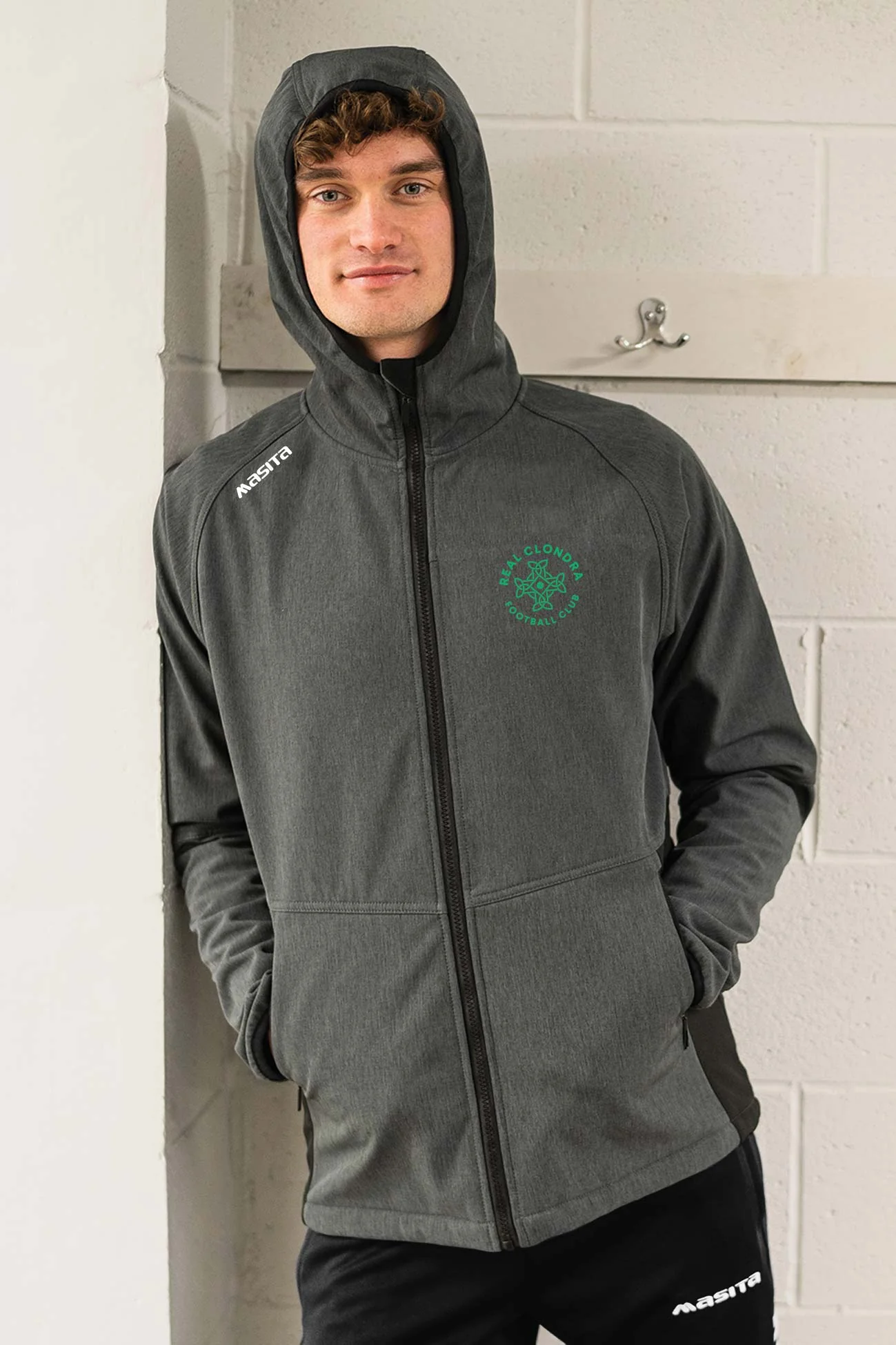 Real Clondra Grey Softshell Hoodie Jacket Kids & Adults