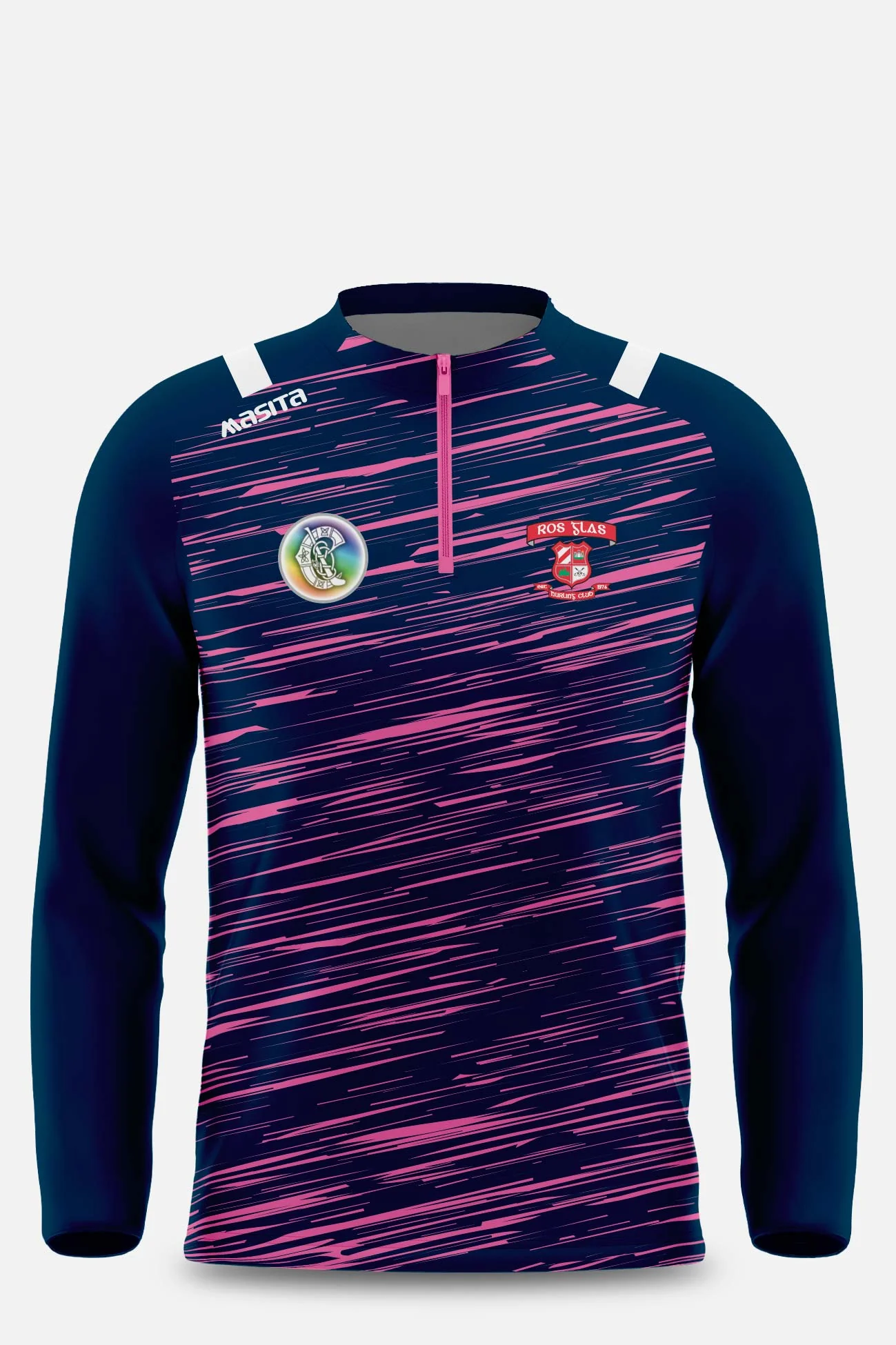 Ros Glas  Camogie Half Zip Kids & Adults