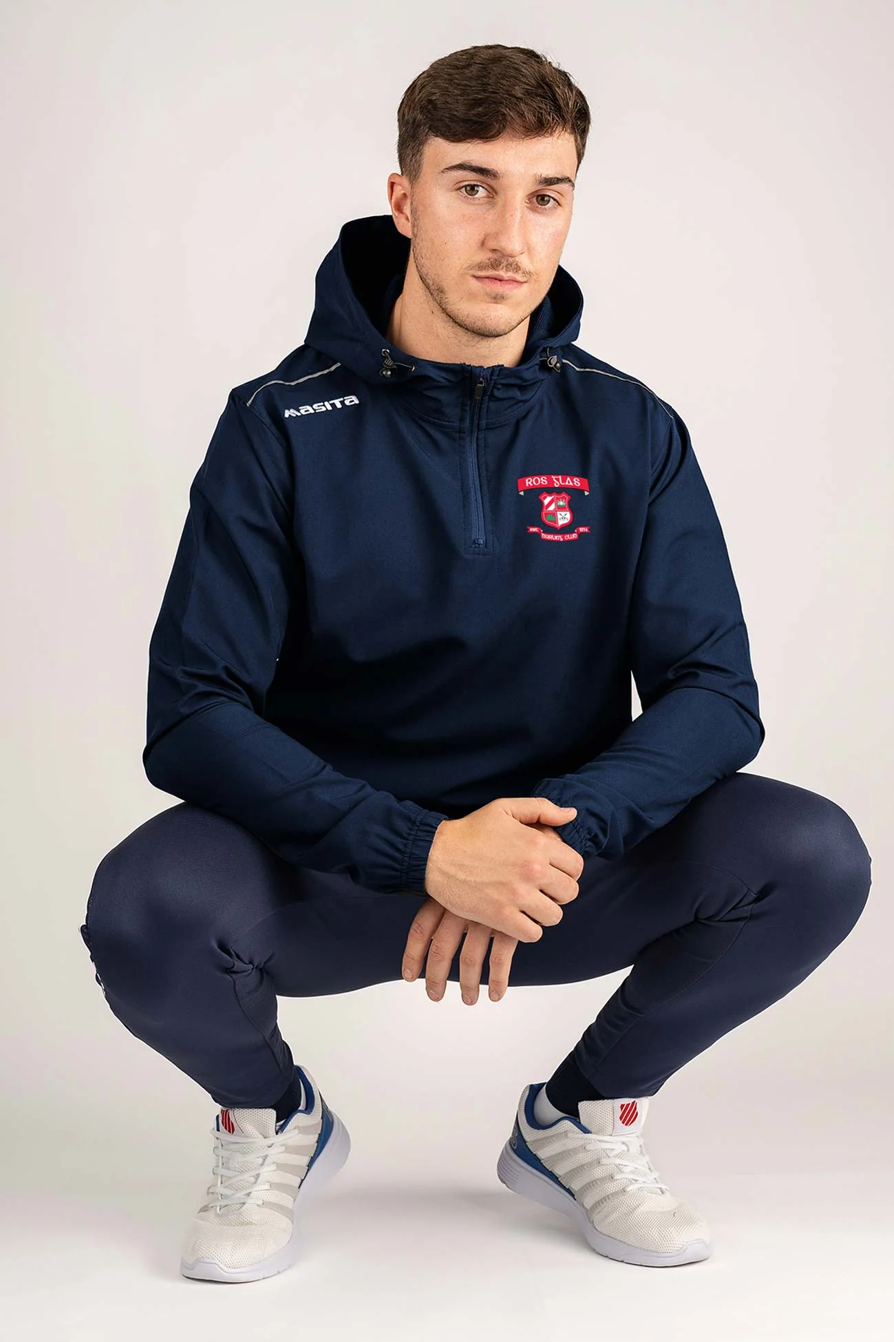 Ros Glas Navy Vermont Pullover Hoodie Adults - Image 2