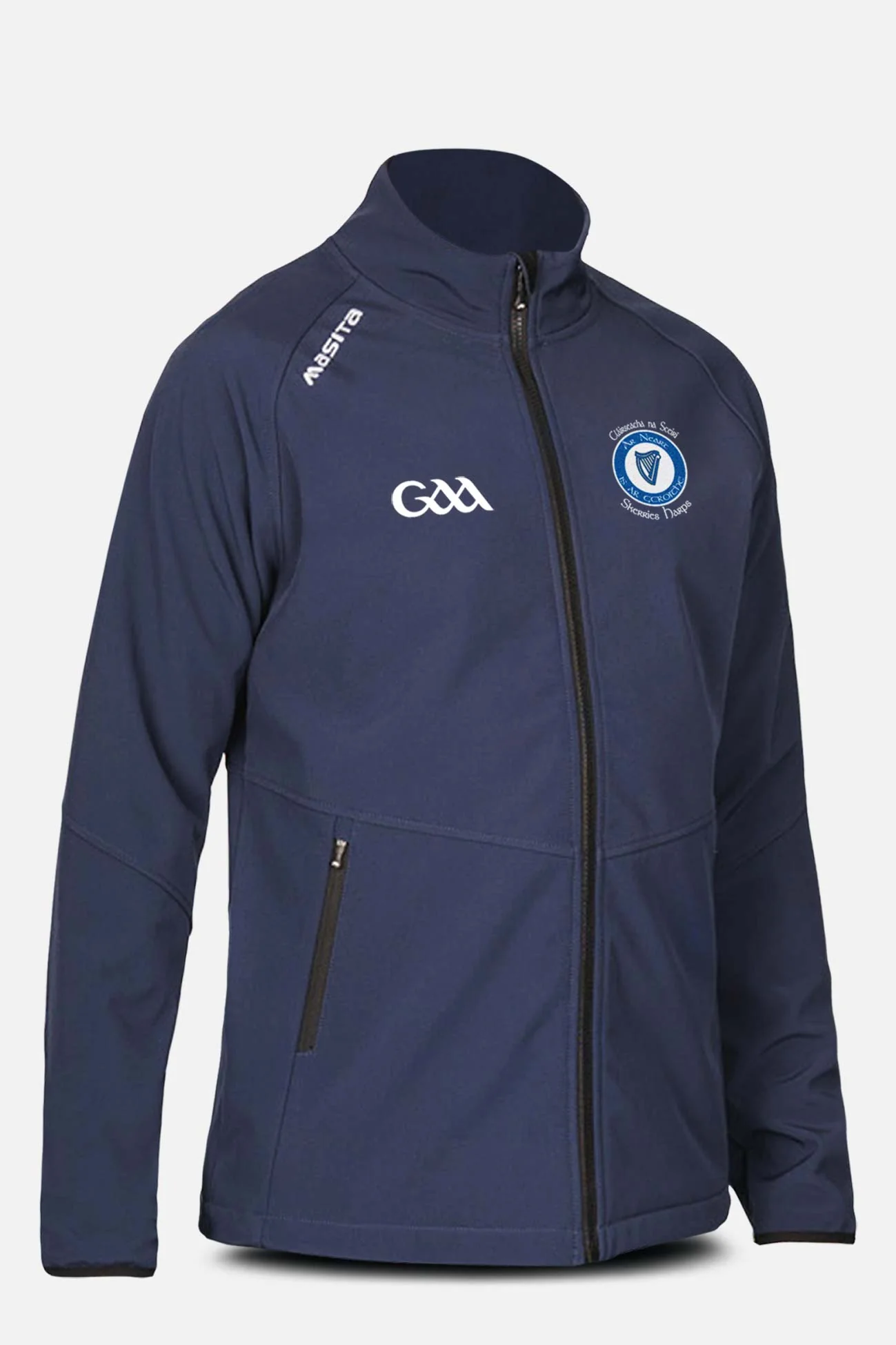 Skerries Harps Navy Softshell Jacket Adult - Image 2