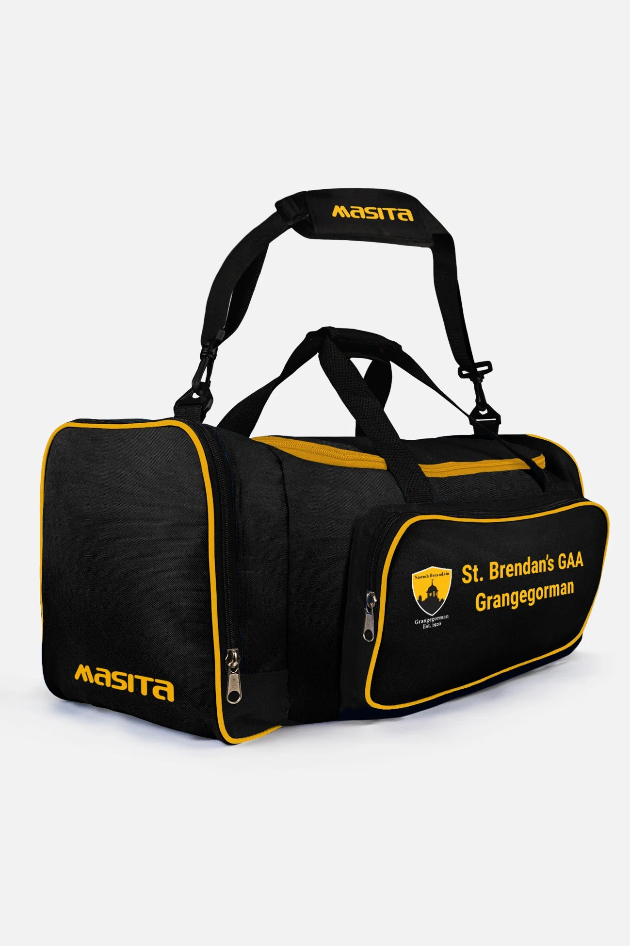 St Brendans GAA Grangegorman Black/Amber Tara Style Club Bag