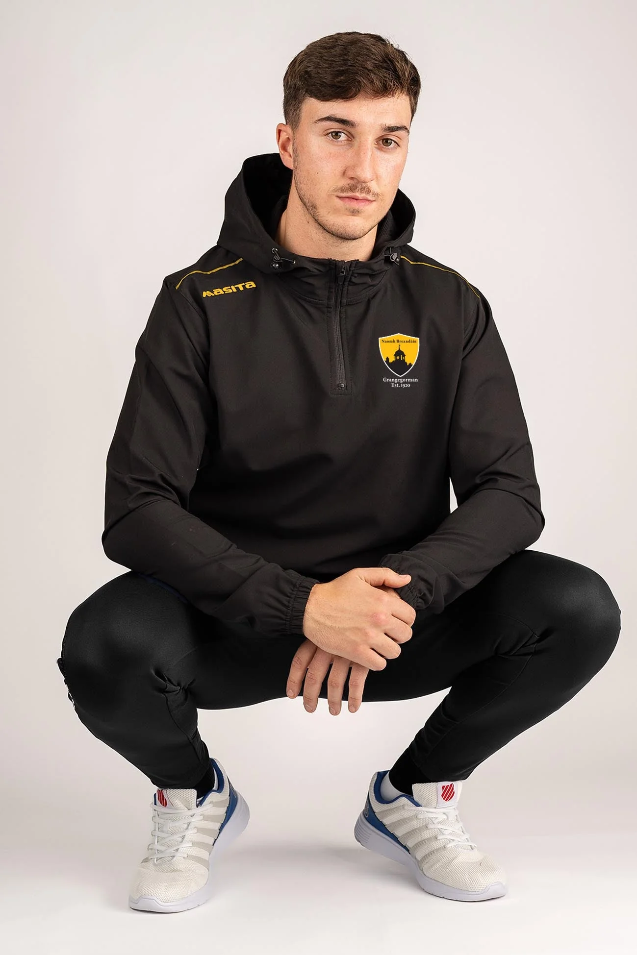 St Brendans GAA GRangegorman  Navy/Amber Vermont Pullover Hoodie Adults - Image 2
