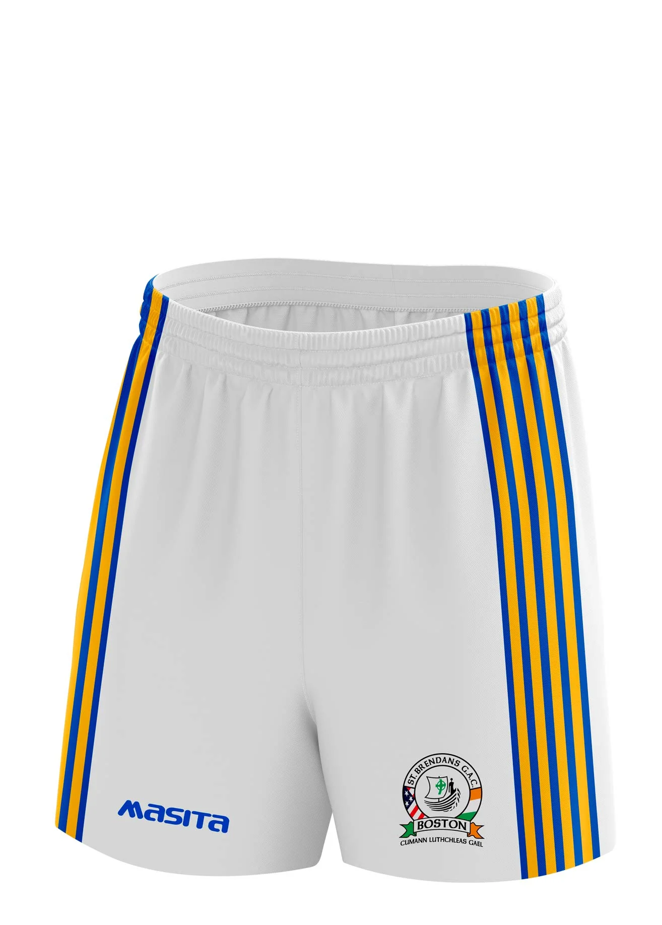 St Brendan's GAC Boston White Match Shorts Kids