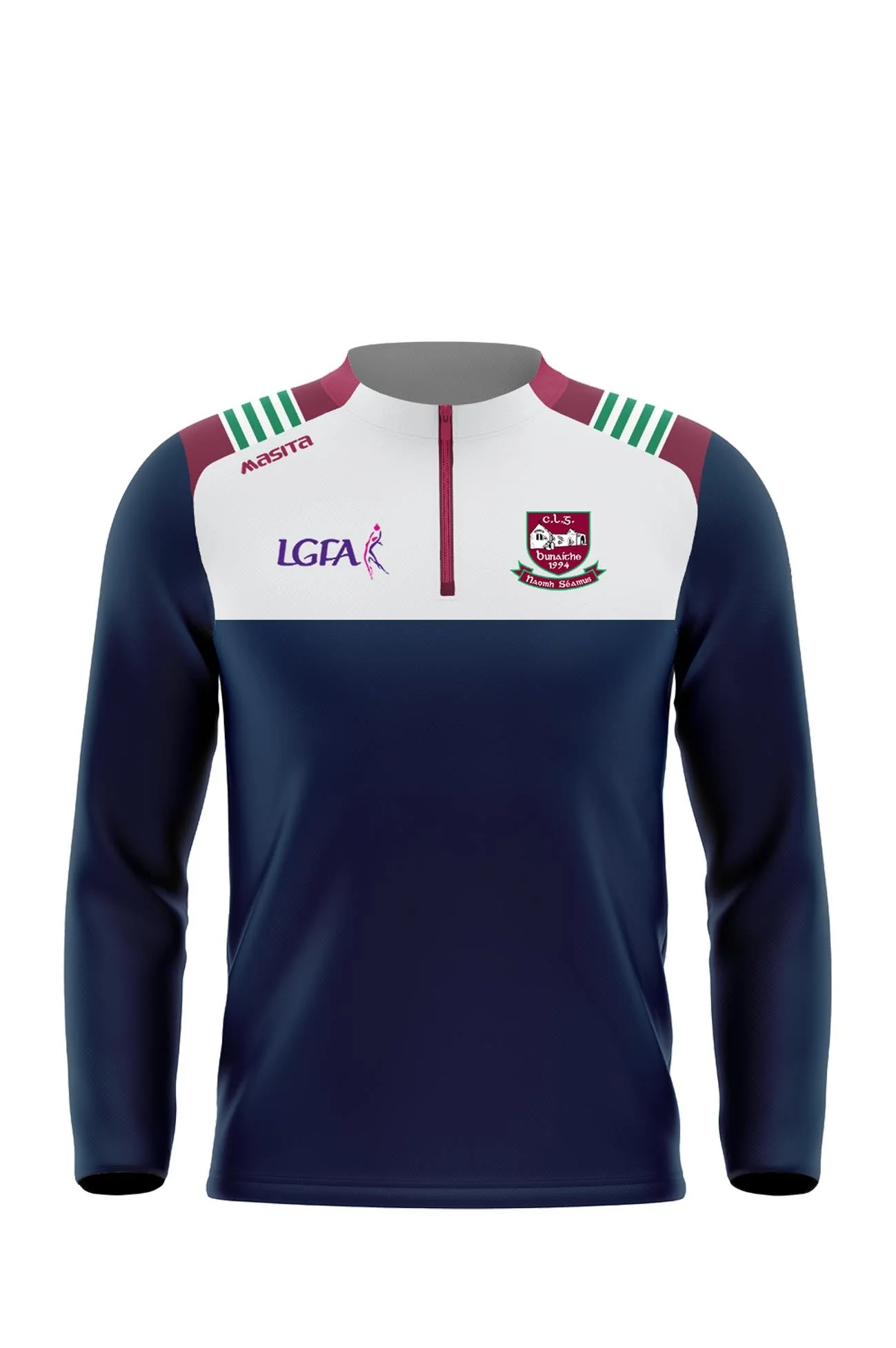 St James LGFA Galway Kilkee Style Zip Top Adults