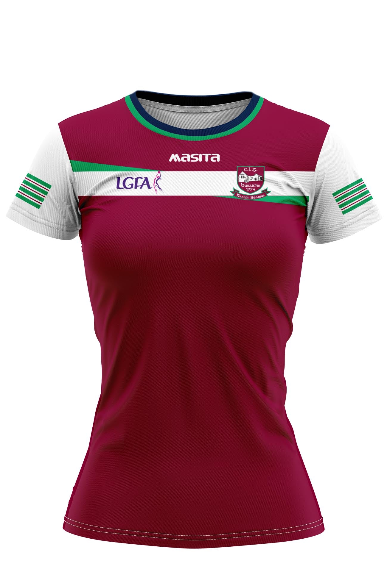 St James LGFA Galway Alberta Style Training Jersey Regular Fit Adult