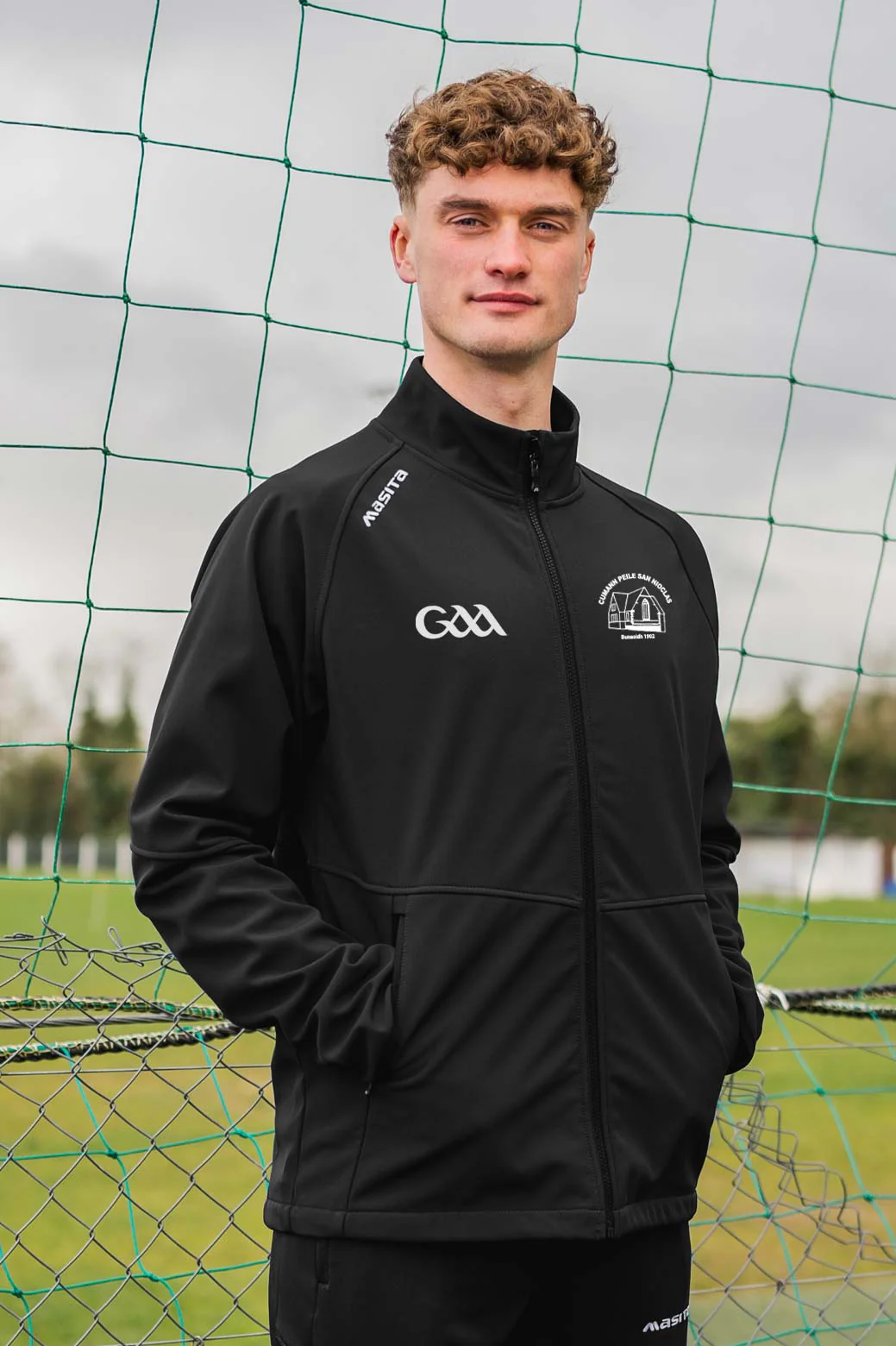 St Nicks Black Softshell Jacket Kids & Adults