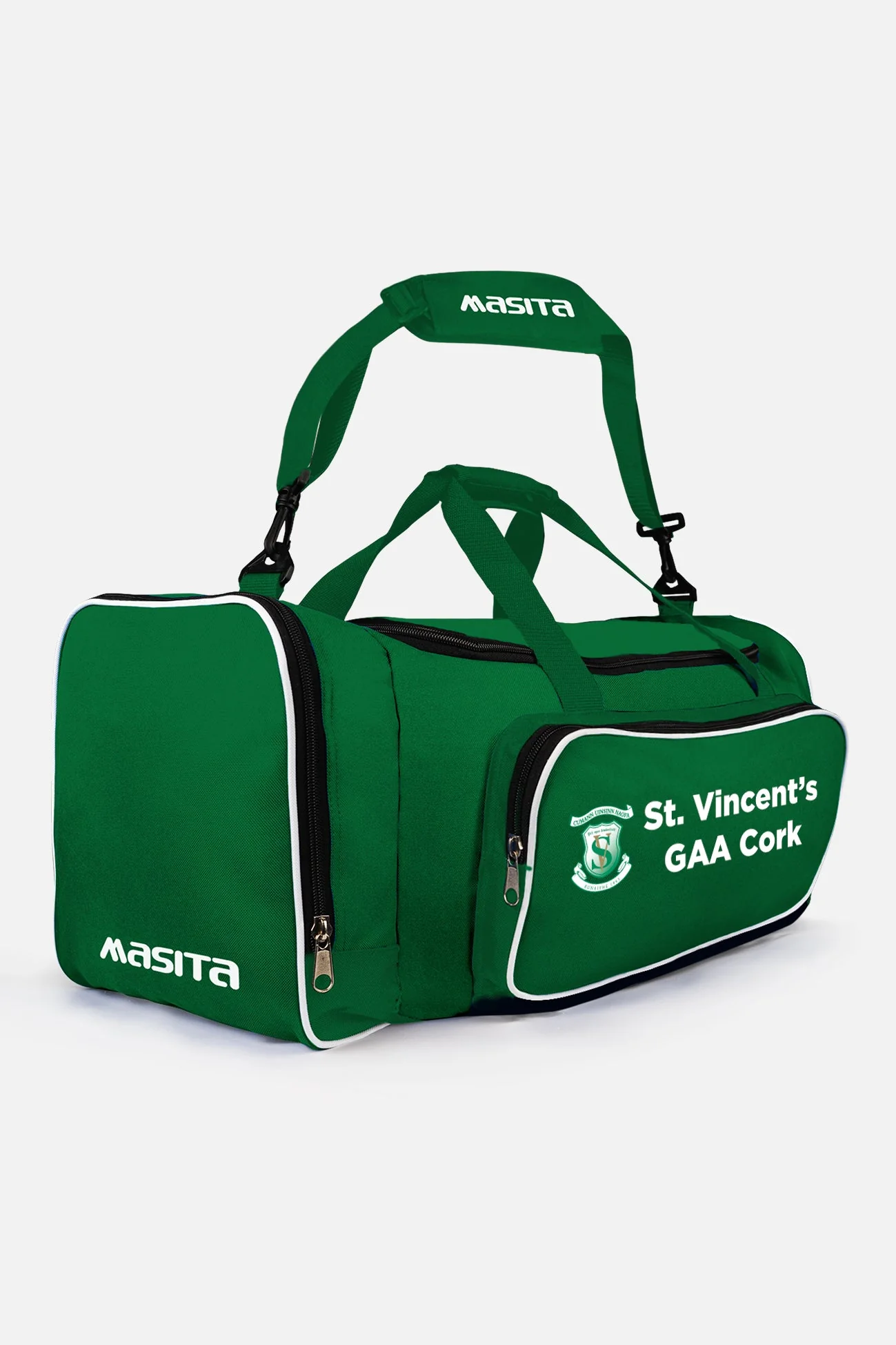 St Vincents GAA Green/White Tara Style Club Bag
