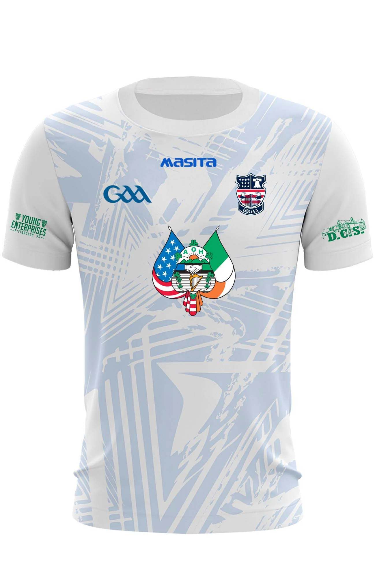 USGAA County White Training Jersey Regular Fit Adult