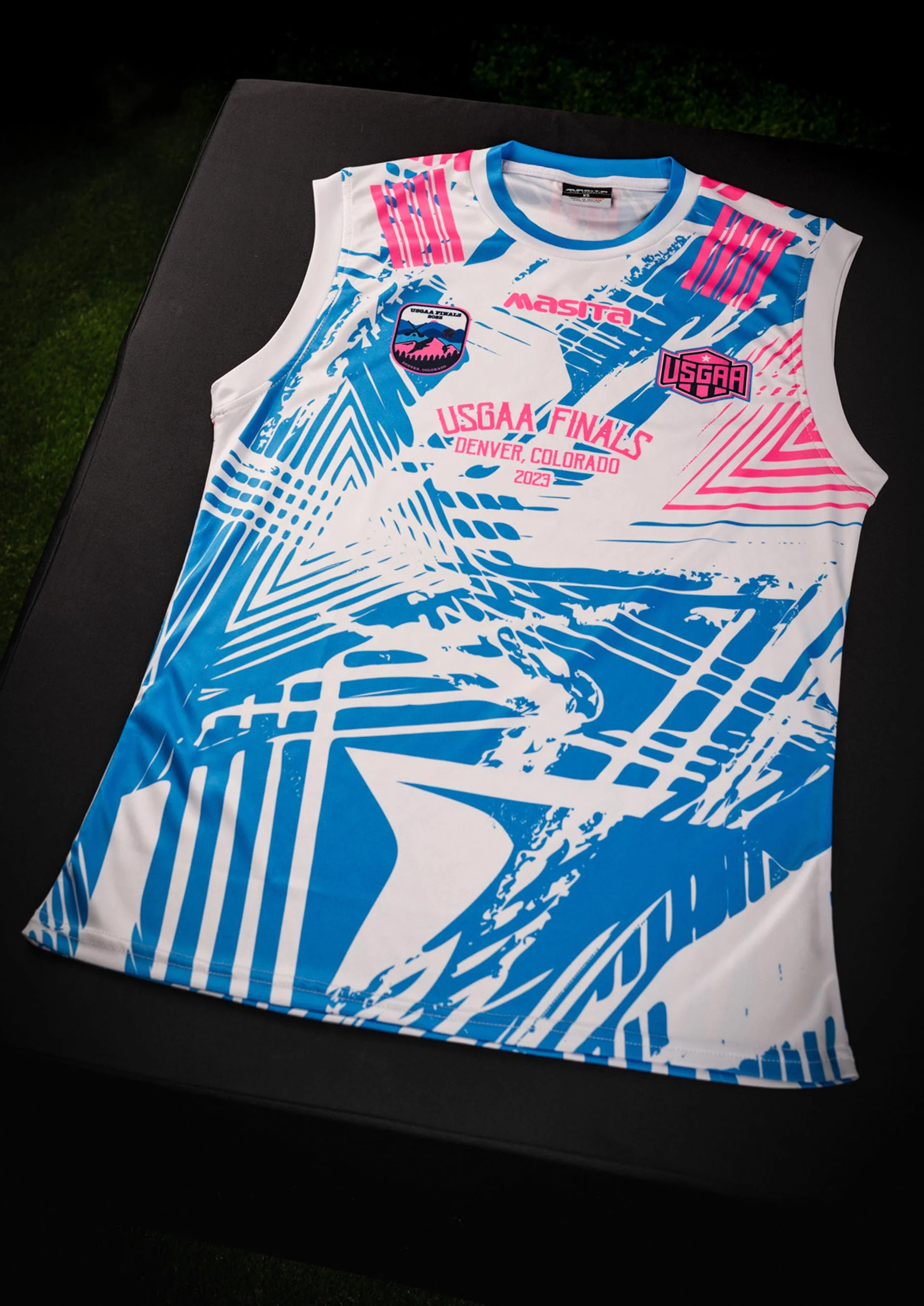 USGAA Denver23 Pink Sleeveless Shirt Player Fit Adult